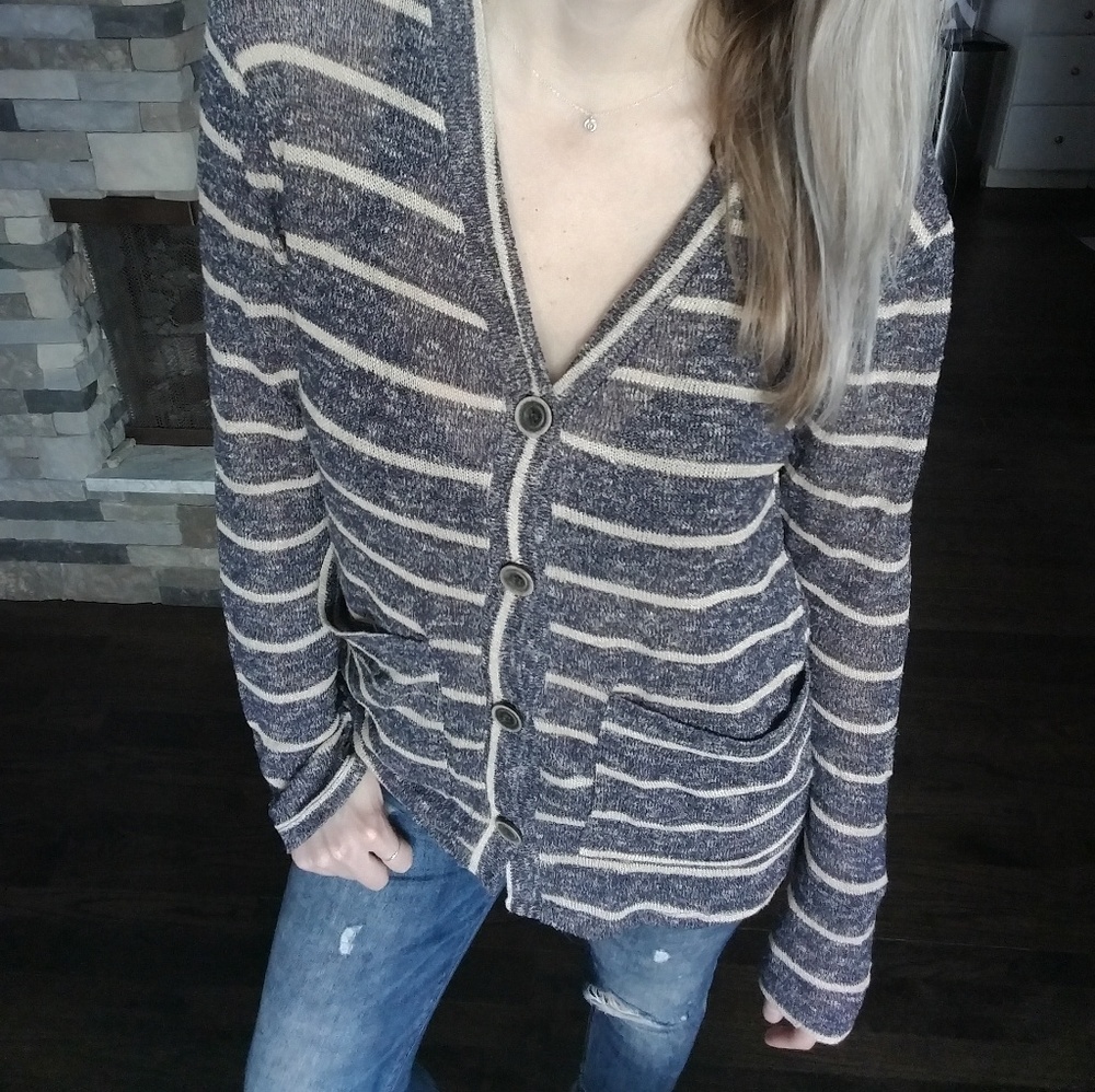 Baggy striped cardigan - Picture 4 of 4